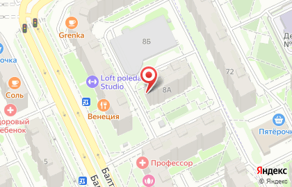 Строящиеся объекты Эгле на Балтийской улице на карте