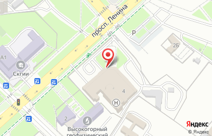 Управление Федеральной службы безопасности на проспекте Ленина на карте