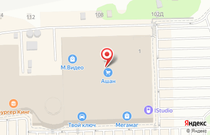 Гипермаркет Ашан на Пойменной улице на карте