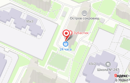 Продовольственный магазин в Красносельском районе на карте