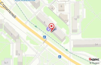 Салон-магазин цветов на улице Строителей на карте