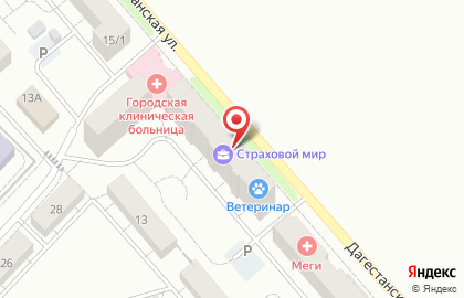 Компания по изготовлению и продаже памятников, скульптур и фонтанов Оникс на Дагестанской улице на карте