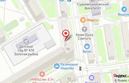Проект на Советской улице на карте