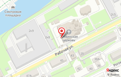 Храм Тихвинской иконы Божией матери в Москве на карте