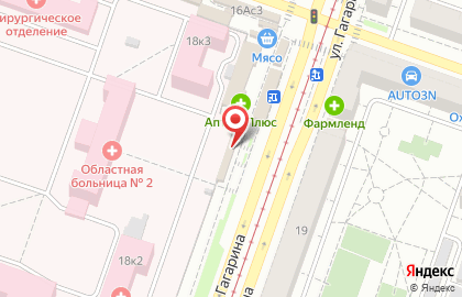 Розничная сеть по продаже замороженных полуфабрикатов Элика в Ленинском районе на карте