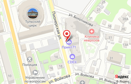 Полиграфический центр Принт71 на карте
