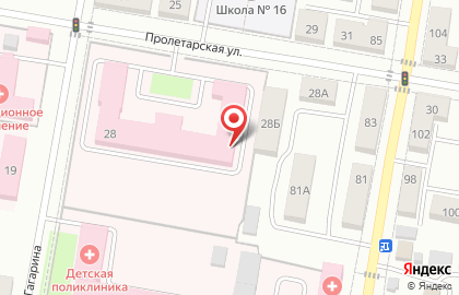 Ишимбайская центральная районная больница на Пролетарской улице на карте
