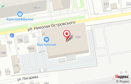 Сеть супермаркетов Быстроном на улице Николая Островского на карте