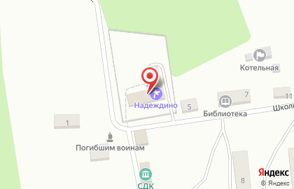 База отдыха Надеждино на карте