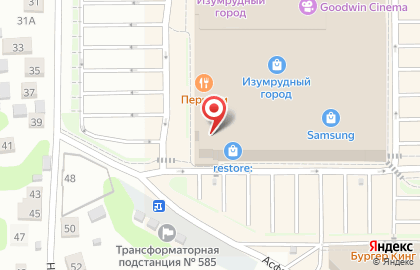 Фирменный салон Аскона на Комсомольском проспекте на карте