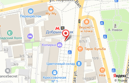 ОАО Банкомат, МОСКОВСКИЙ КРЕДИТНЫЙ БАНК на Люсиновской улице на карте