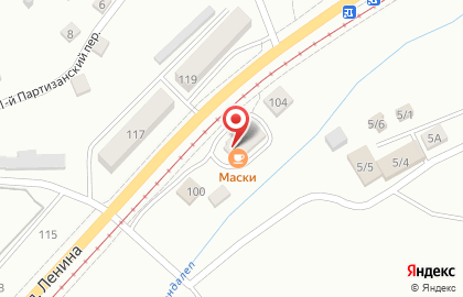 Продуктовый магазин на улице Ленина на карте