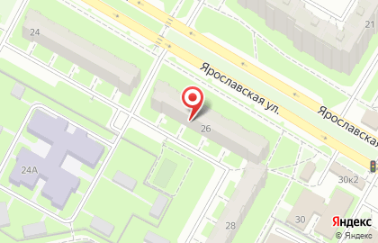 Участковый пункт полиции на Ярославской улице на карте
