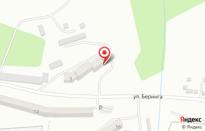 Магазин Надежда на улице Беринга на карте