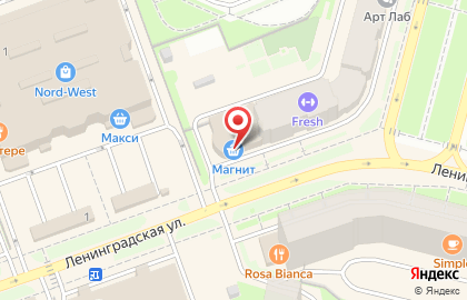 Супермаркет Дикси на улице Батюшкова на карте