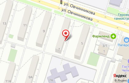 Торговая фирма ЛПиС на улице Овчинникова на карте