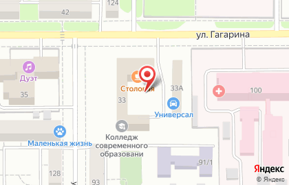 Реабилитационный центр «Горизонт» на улице Гагарина на карте
