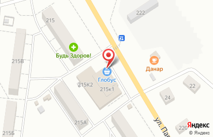 Банкомат СберБанк на улице Павла Корчагина, 215 к 1 на карте