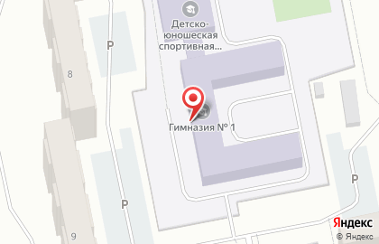 Гимназия №1 в Мурманске на карте