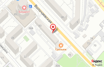 DNS на Волочаевской улице на карте