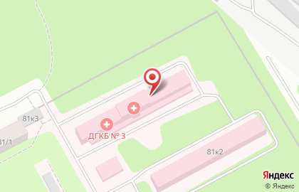 Детская городская клиническая больница №3 в Заельцовском районе на карте