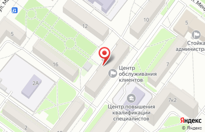 Линейный участок, ОАО Управляющая организация многоквартирными домами Красноперекопского района на улице Курчатова на карте