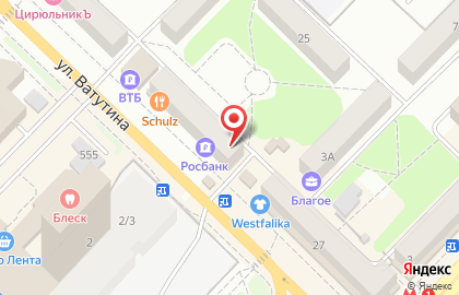 Западно-Сибирский филиал Банкомат, РОСБАНК на площади Карла Маркса на карте