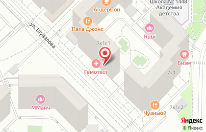 Ресторан Light House на Ломоносовском проспекте на карте