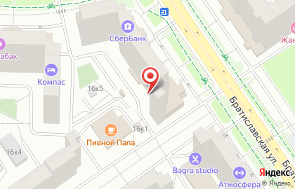 Магазин слуховых аппаратов Техника слуха на Братиславской улице на карте