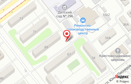 Киоск по продаже колбасных изделий на Средне-Садовой улице на карте