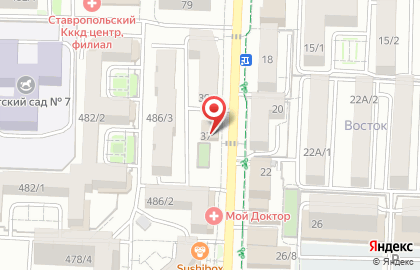 Магазин Алкомаркет плюс на улице Мимоз на карте