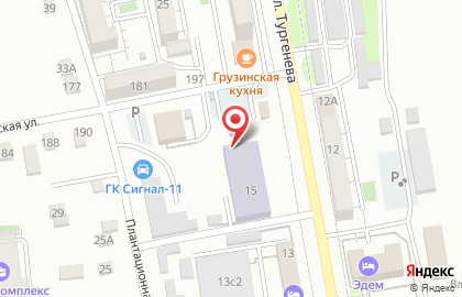 Спортивно-стрелковый клуб Снайпер на улице Тургенева на карте