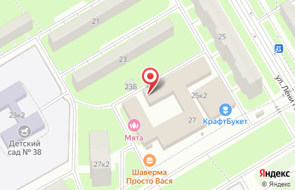 Шиномонтажная мастерская на проспекте Ветеранов на карте