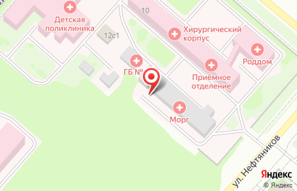 Бюро судебно-медицинской экспертизы Ханты-Мансийского автономного округа в Ханты-Мансийске на карте