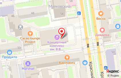 Сеть городских билетных касс Sibparter.ru на Красном проспекте на карте