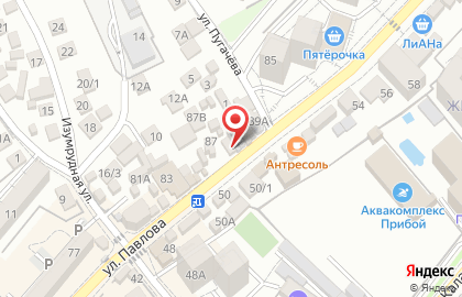 Овощной магазин в Лазаревском районе на карте