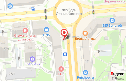 Киоск по продаже печатной продукции на улице Станиславского 14 на карте