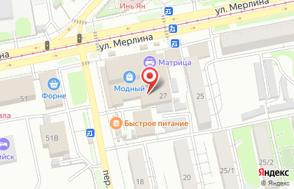 Мебельный салон Фато на улице Петра Мерлина на карте