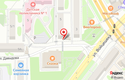 Продуктовый оптово-розничный магазин на карте