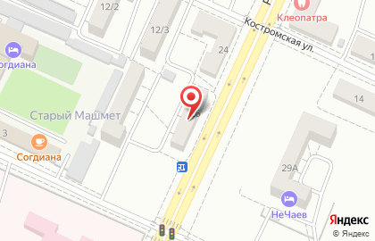 Продуктовый магазин Синторг на Ростовской улице на карте