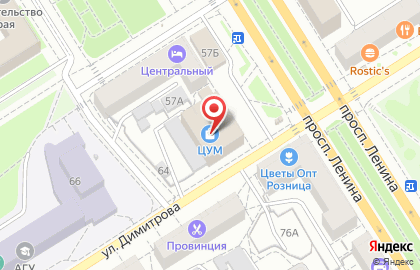 КАРИ на проспекте Ленина на карте