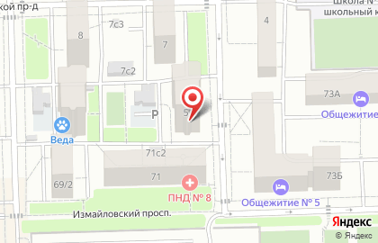 Аист на Измайловской на карте
