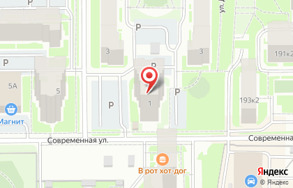 Зиновы, микрорайон, ОАО КЧУС+К на Современной улице на карте