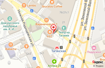 Киоск печатной продукции МК-сервис в Таганском районе на карте