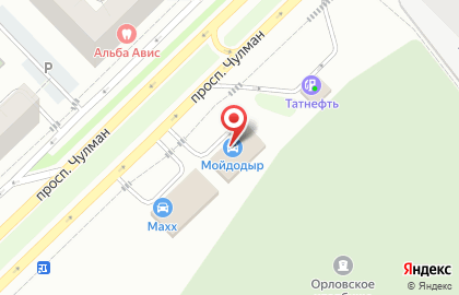 Автомойка Мойдодыр на проспекте Чулман на карте