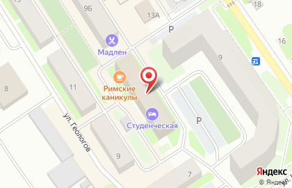 Гостиница Студенческая на карте