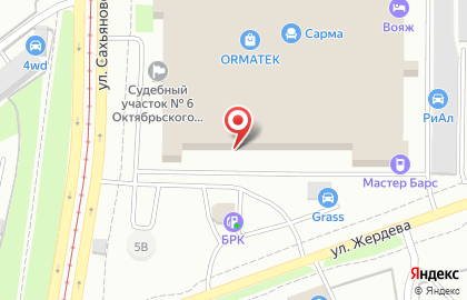 Салон матрасов и кроватей Орматек в Октябрьском районе на карте