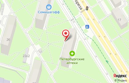 Табачная лавка на проспекте Тореза, 24а на карте