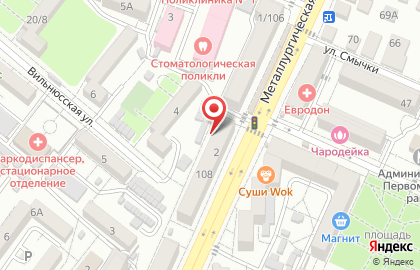 Прасковейский хуторок на Металлургической улице на карте