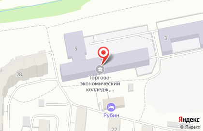 Ярославский торгово-экономический колледж в Красноперекопском районе на карте
